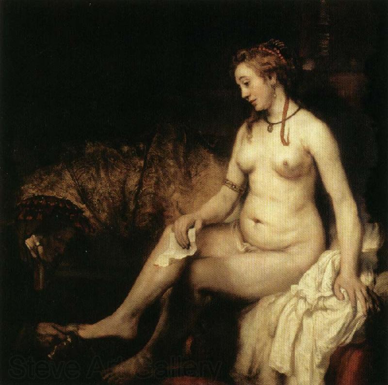 Rembrandt van rijn Bathsheba with David's Letter France oil painting art